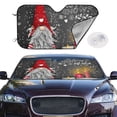 thumbnail image 3 of Lsque Traditional Scandinavian Dwarf Car Windshield Sun Shade | Accordion Folding Style Auto Shade for Car Truck SUV Van | Blocks UV Rays Sun Visor Protector | Small, 3 of 7