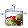 thumbnail image 4 of Heat-Resistant Glass Saucepan - Handmade Glass Cookware Set with Lid, 1.5L/50 Oz_Special Gift 3803, 4 of 5