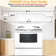 thumbnail image 3 of LXun Poignée de Porte de Remplacement Améliorée 316443601 Compatible avec Four Électrique Kenmore Electrolux Frigidaire - Inclut 2 Vis 316433300, 3 of 7