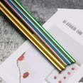 thumbnail image 3 of ReaNea 18-Piece Rainbow Stainless Steel Straw Set, 8.5" Reusable Metal Straws, 3 of 7