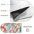 thumbnail image 6 of Summer Coastal 3x5 Area Rugs for Living Room, Coral Seaweed Shell Starfish Fish Retro Non Slip Floor Mat Washable Low-Profile Indoor Carpet for Bedroom, Dining Room, Bathroom, 6 of 9