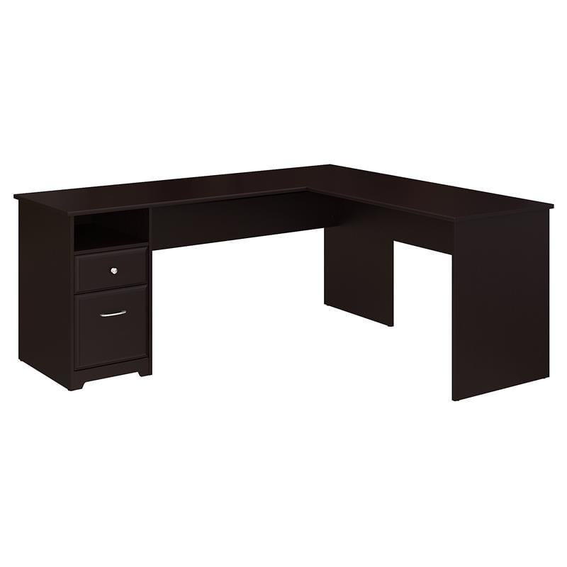 Bush Furniture Cabot 72w L Shaped Computer Desk With Drawers