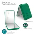 thumbnail image 6 of Pocket Mirror, 1X/3X Magnification LED Compact Travel Makeup Mirror with Light for Purse, 2-Sided, Portable, Folding, Handheld, Small Lighted Mirror for Gift, Black, 6 of 6