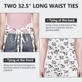 thumbnail image 6 of White Cow Milk Cow Pattern Apron-Garden Aprons for Women with Pockets-Cotton Linen Waterproof Kitchen Cooking Gardening Aprons Adjustable for Kitchen,Cooking,BBQ and Salon 33x27 Inch, 6 of 7