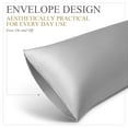 thumbnail image 3 of SORMAG Body Pillow Case Cover Bamboo Cooling Body Pillow Cover for Hot Sleepers and Night Sweats Breathable & Silky Soft Full Long Pillow Case (Light Grey,1 Pack,20x54 inches), 3 of 9
