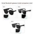 thumbnail image 4 of BOLLSLEY Smart Glasses Wireless Bluetooth Sunglasses Open Ear Music & Hands-Free Calling, Waterproof for Gaming Meeting Traveling Driving, 4 of 13