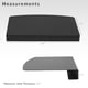 thumbnail image 3 of Plataforma de conectores para escritorio de esquina VIVO DESK-AC07S, color negro, 3 of 9