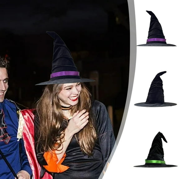 HBBKVI Witch Hat Wizard Hat Halloween Costume Party Christmas Makeup Ball Role-playing Accessories Halloween Decor