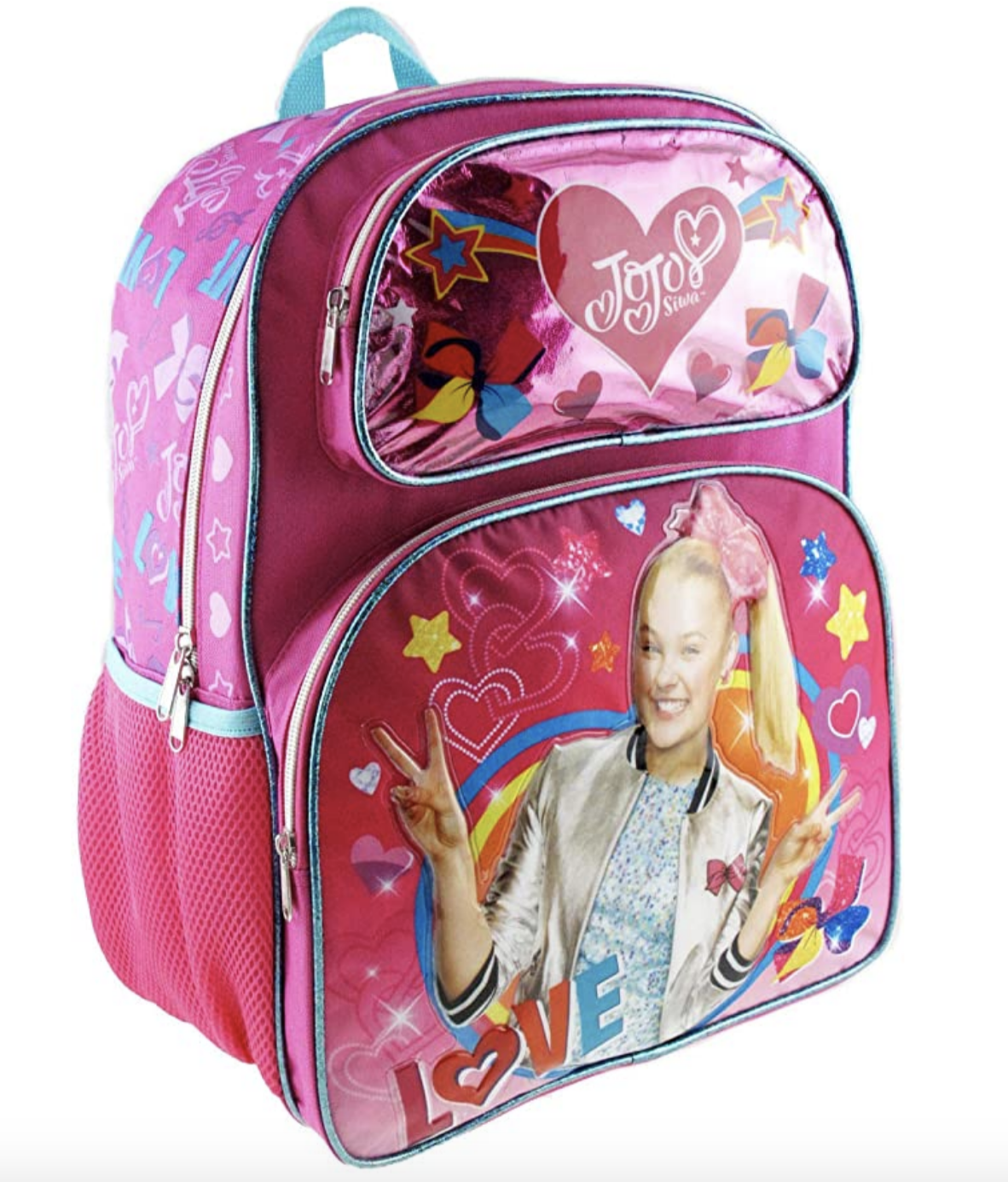 Jojo Siwa 5pc Backpack Set 16 in Lunch bag Peace Love Music 5-PIECE NEW