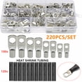 thumbnail image 3 of Scienceny Kit de accesorios de conector de Terminal de tubo de cobre de 220 Uds., componentes de electricidad, crimpadora de anillo de terminal de Cable, Vehículos, repuestos y accesorios Mis Scienceny VI017484-01, 3 of 6