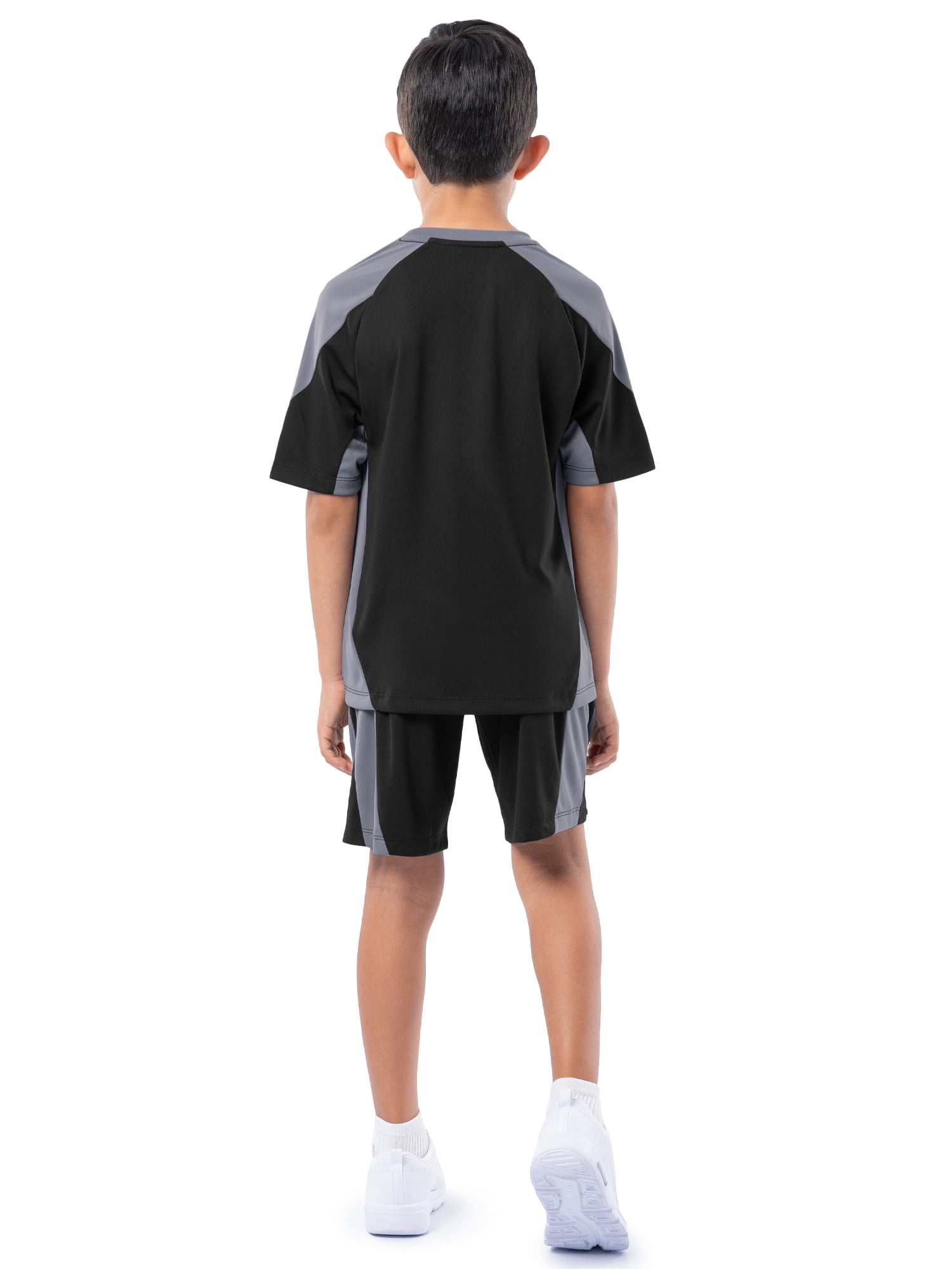 Athletic Works Boy's Active Sport Short Sleeve T-Shirt & Short Set, Sizes 4-18