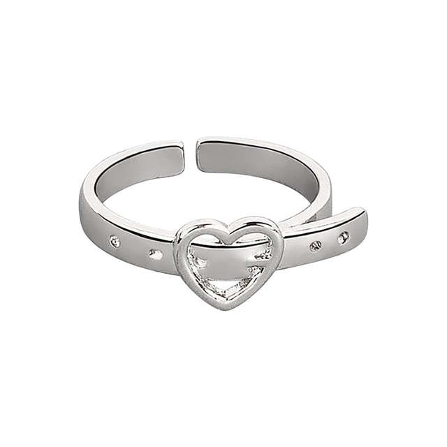 Anillo de Cinturón Moda de Mujer,Diseño de Personalidad Anillo de Dedo de Apertura Ajustable,Anillo Electrochapado de Cobre Versátil 7.4Mm de Ancho,Accesorio de Moda para el Uso Diario