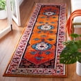 thumbnail image 3 of SAFAVIEH Vintage Hamadan Altan Oriental Runner Rug, Red/Blue, 2'3" x 8', 3 of 9