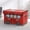 Red, variant on Jacenvly Toys 2 + Year Old Boy Automobile Storage Box Foldable Clothing Integral Box Non Woven Film Covered Toy Sundry Storage Box