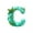C, variant on Doghiosgha Letter Christmas Hanging Ornament, Acrylic 2D Personalized Holiday Pendant for Xmas Tree Decor, 3.1 Inch, B
