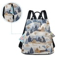 thumbnail image 5 of FORMRS Women's Travel Backpack Purse Anti-Theft Hidden Pockets Casual Shoulder Bag, Snowy Winter, 5 of 7