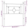 thumbnail image 2 of vidaXL Metal Headboard Bed Header Construction with Back Support Furniture, 2 of 5