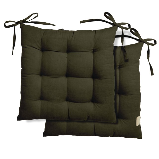 Vargottam Set of 2 Comfortable Chair Pads Seat Cushion with Full-Length Ties for Non-Slip Support Polyester Filling for Dining | Office | Kitchen Reduces Pressure & Washable