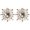 Golden, variant on WEUVEB 2Pcs Clip on Golden Flower Shoe Jewelry for Wedding and Party Shoes