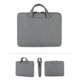 thumbnail image 4 of Laptop Bag 13.3/14/15.6 inch Water-resistant Laptop Sleeve Case Straps & Handle/Notebook Computer Case Briefcase Compatible with MacBook/Acer/Asus/Hp, Grey, 4 of 9