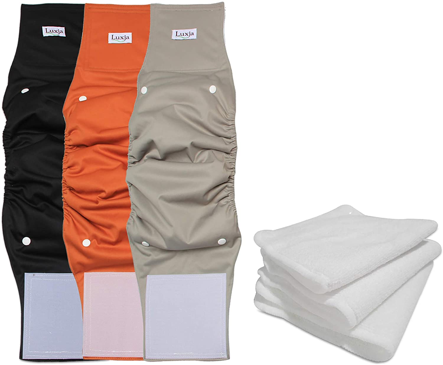 Dawht Reusable Male Dog Diapers with Extra Detachable Diaper Pad (3