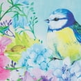 thumbnail image 6 of Northlight Blue and Purple Welcome Bird Outdoor Garden Flag 12.5" x 18", 6 of 7