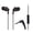 Matte Black, variant on Panasonic ErgoFit Wired In-Ear Earbud Headphones with In-Line Mic/Call Remote and Right-Angle 3.5-mm TRRS Connector, RP-TCM125, Matte Black