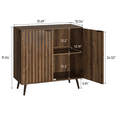 thumbnail image 3 of Smuxee Buffet Storage Cabinets,Kitchen Cabinet with Doors,Fluted Entryway Cabinet, 3 of 6