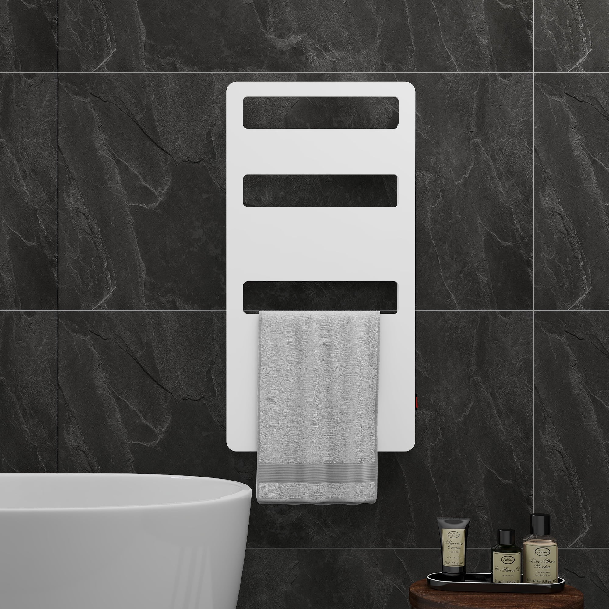 Heated Towel Rack for Bathroom, Towel Warmer Wall Mounted, Electric ...