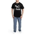 thumbnail image 5 of CafePress - Cow Moo Men's Dark Pajamas - Men's Dark Loose Fit Cotton Pajama Set, 5 of 7