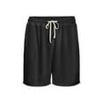 thumbnail image 6 of RongHuan Men's Big and Tall Waffle Shorts Casual Workout Short Pants Beach Travel Active Shorts with Drawstring Trendy Outfits for Summer, 6 of 6