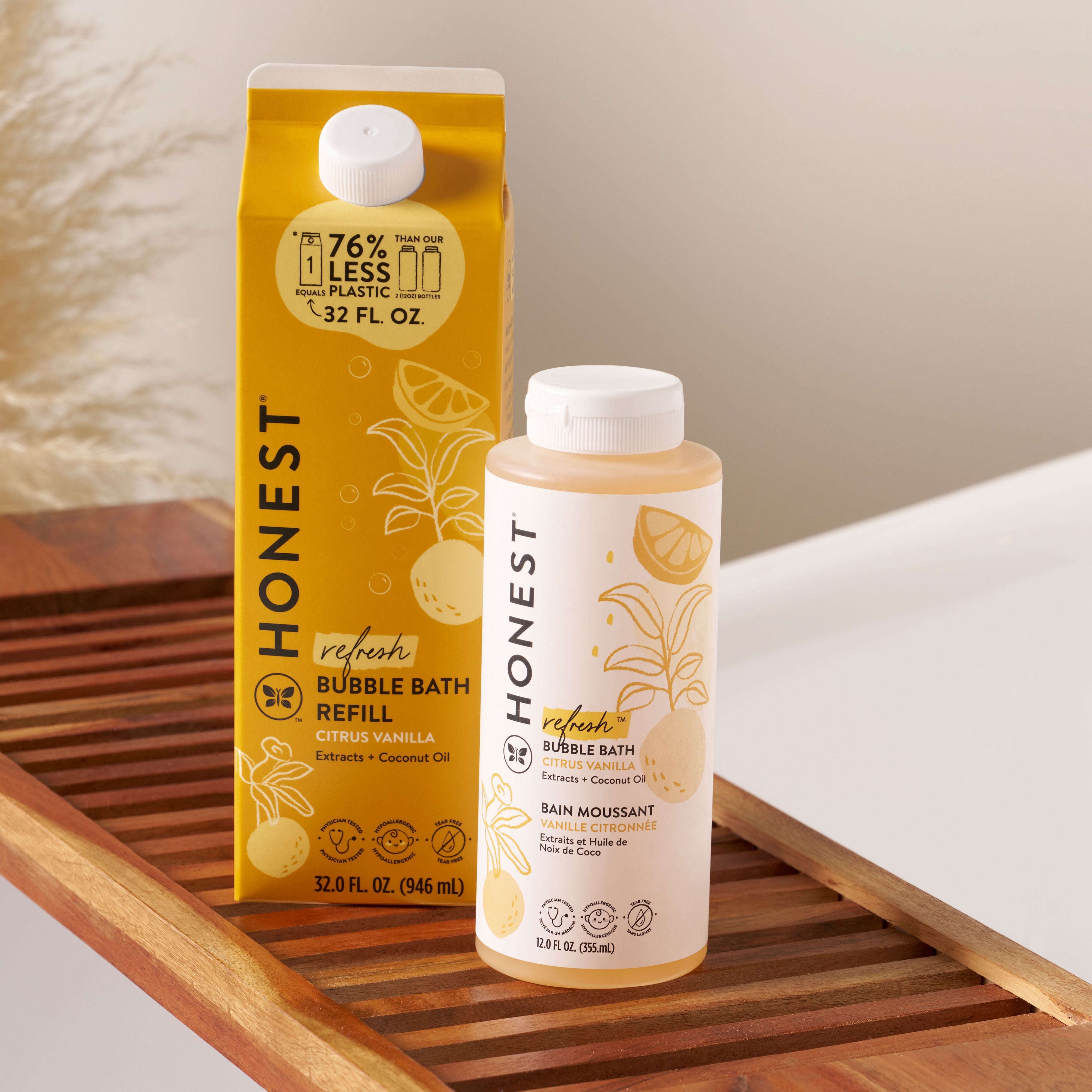 The Honest Company Bubble Bath Carton Refill Citrus Vanilla 32 fl oz