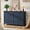 Blue, variant on Buildhom 54" Farmhouse 6-Drawer Dresser, Rustic Wood Chest with 4 Legs for Adult Bedroom, Brown