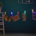 thumbnail image 4 of HongHeng 59" 10 Photo Clip String Lights LED Fairy Twinkle Lights for Hanging Pictures,Home Wall Halloween Thanksgiving Christmas Party Wedding Festival Indoor Outdoor Decor, 4 of 6
