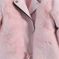 thumbnail image 7 of Generic Toddler Girls Jacket Long Sleeve Fall Winter Kids Zipper Up Solid Jackets Warm Woolen Leather Jacket Coats Puffer Jacket for Holiday Winter Party Christmas（7-8 Years Pink）, 7 of 7