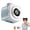 Blue, variant on Mini Camera Shaped Portable Fan with Lanyard,Portable Mini Handheld & Neck Fan with 199-Speed Cooling,Cute Compact HandheldFan,Lightweight PersonalFan for Outdoor,Office,Desk Use