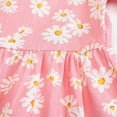 thumbnail image 5 of Fesfesfes Toddler Kids Baby Girls Summer Dress Long Sleeve Dress Little Daisy Printed Dress Princess Dress Spring, 5 of 9