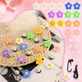 thumbnail image 4 of 23Pcs Flower Pearl Charms - Compatible with Bogg Bag & Simply Southern Totes, Decoration Charms for All Models, with Insert Carabiner & Key Chain Hook, 4 of 7