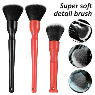 Kyoffiie Car Detailing Brush Ultra-Soft Detailing Brush Scratch-Free Cleaning  Brush Tools Automotive Detail Brush for Exterior Interior Panels Emblems  Badges Gauge Cluster Infotainment Screen 