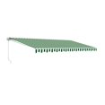 thumbnail image 3 of Aleko 13'x10' Retractable Patio Awning, Multi Striped Green, 3 of 7