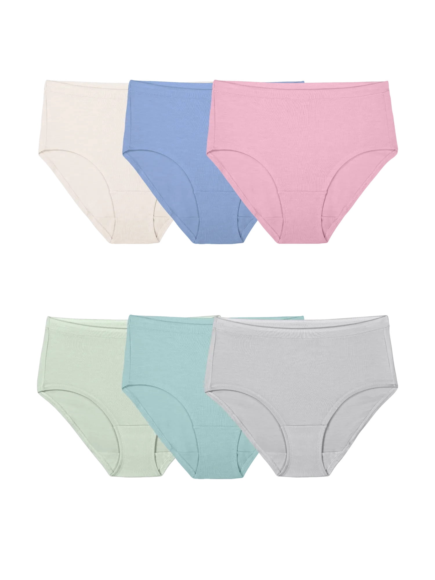 Fruit of the Loom Women's Beyondsoft Underwear, Ultra-Soft Modal Panties, Multiple Styles, 6-Pack, Sizes S-2XL
