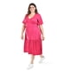 thumbnail image 5 of Vestido midi casual Roman Fashion /Tallas Extras, 4285 (Fiusha) fucsia 40, 5 of 7