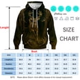 thumbnail image 5 of Rebaike Men's Deer Hunting Hoodie 3D Buck Antler Print Forest Camo Pullover Sweatshirt, 5 of 8