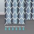 thumbnail image 2 of SIXLON Blue Geometric Pattern Shower Curtain with Hooks, Modern Polyester Bathroom Curtain, 72" x 72", 2 of 7