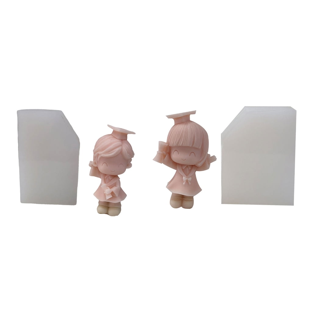 Graduated Boy Girls Silicone Molds Scented Candle Molds DIY Table Ornament Molds Craft Making Supplies Easily to Clean