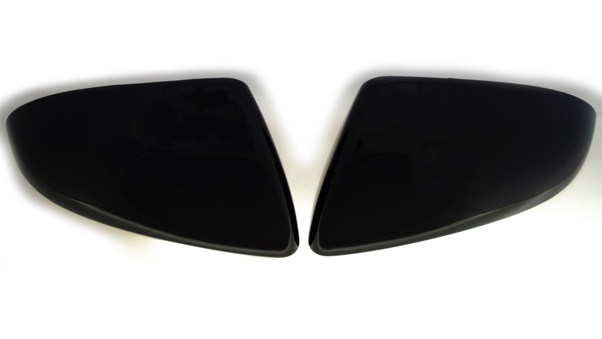 Gloss Black ABS Mirror Covers 2Pc Fits 
