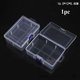 thumbnail image 1 of Caja de almacenamiento transparente de plástico cuadrado, contenedor de cuentas de joyería, caja de accesorios de herramientas de pesca, artículos pequeños, estuche organizador de artículos diversos, 1 of 5