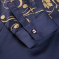 thumbnail image 4 of Mens Dress Shirts Long Sleeve Fashion Mens Long Sleeve Cardigan Button Blouse Printed Dress Shirts Tops Mens Shirts Long Sleeve Mens Long Sleeve Shirts Long Sleeve Dress Mens Fashion Shirts, 4 of 5