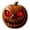 Red, variant on Resin Pumpkin Cat Figurine – Spooky Halloween Decor with Glowing Cat-Eye Accents, Hand-Painted Tabletop Ornament for Mantel, Shelf, Desk & Party Display