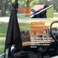 thumbnail image 5 of Magnetic Golf Towel-Max N52 Industrial Magnet with Rubber Cover and Carabiner, Top-Level Microfiber, Strong Hold to Golf Carts or Clubs, 24x16inch Lager Size, Functional and Durable&Black, 5 of 7